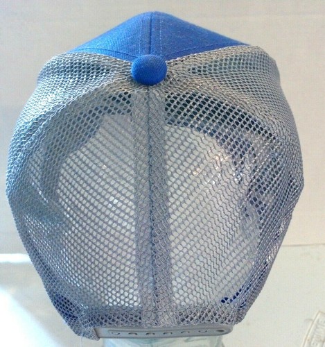 Sombrero/gorra de camionero vintage Pepsi azul/gris estilo a presión - Imagen 2 de 2