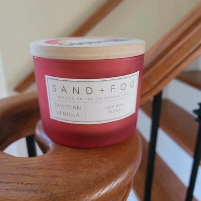 Sand + Fog Tahitian Vanilla Soy Wax Blend Candle 12oz 2-Wick
