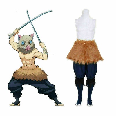 Demon Slayer Kimetsu No Yaiba Inosuke Hashibira Cosplay Costume Ebay