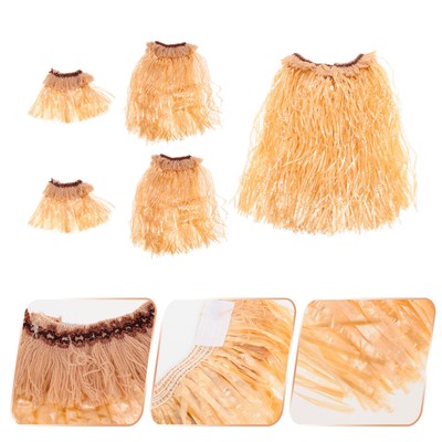 2 Costume Hula Hawaiano - Gonna E Accessori Per Feste A Tema Hawaii, Luau Party - Foto 4