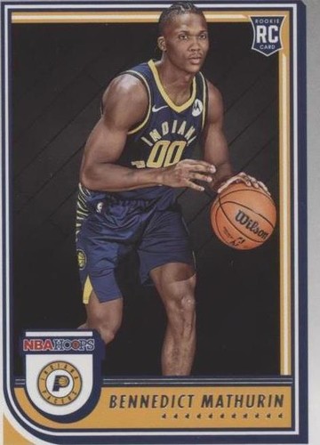 Bennedict Mathurin 2022-23 Hoops Blue #236 RC Rookie Indiana