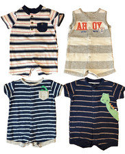 Carters Baby Boy 3 Months Outfits Clothes Lot Bundle Rompers Ahoy Little Matey