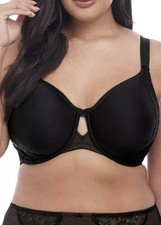 Elomi 4383 Charley Bandless Spacer Seamless Underwire bra black US 34J NEW