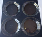 Set of 4 Vintage Pyrex Corning #209 Glass Pie Plate Baking Dish Pan - 9 inch