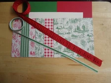 Stampin Up TOILE TIDINGS 6 X 6" Designer Paper Card Kit CHRISTMAS Rare