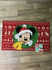 DISNEY MICKEY MOUSE IN CHRISTMAS WREATH Accent Rug Mat 20X32” NEW — photo 1
