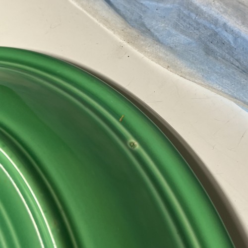 Homer Laughlin 12.75 in Fiesta Green Oval Serving Platter Plate Dish Vintage - Picture 15 of 15