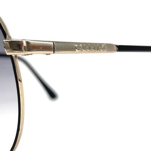 Vintage CARRERA 5421 "BLACK/GOLD" sunglasses - RARE MODEL - Italy 80's - Large - Bild 6 von 11