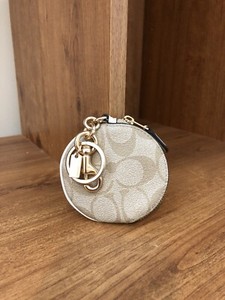 round pouch keychain