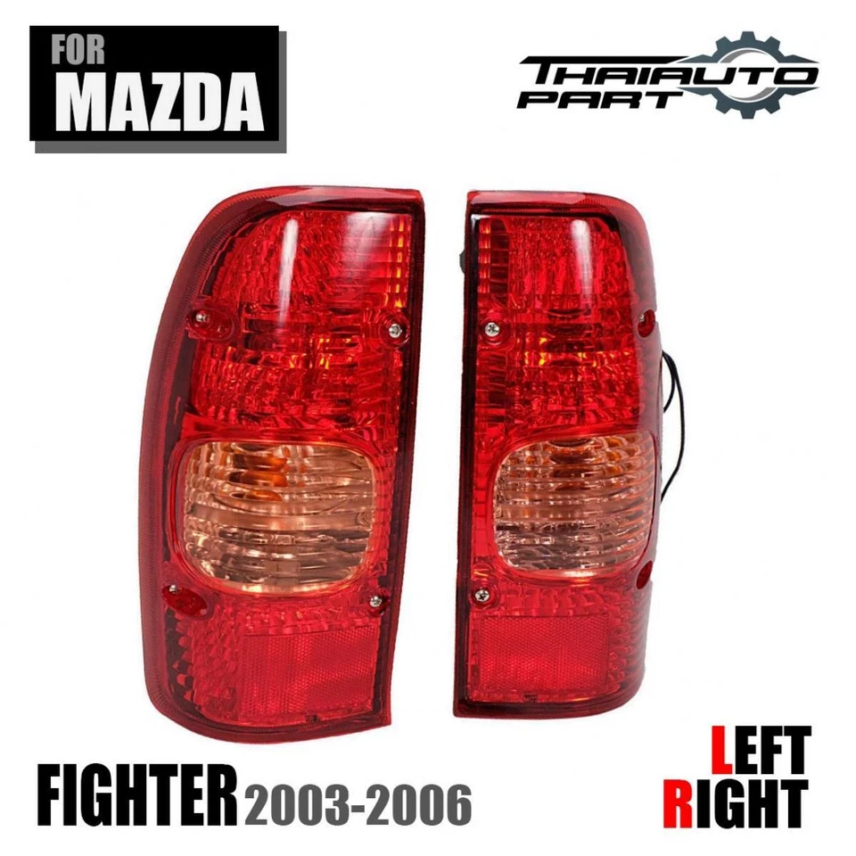 Par de luces traseras LR con bombillas para Mazda B2500 Fighter Bravo 2003-2006 Foto 4 de 4