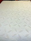 Antique Crochet White Bedspread, Early 1900s, 78x70” — photo 1