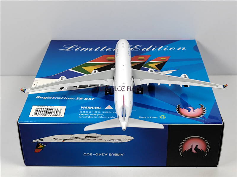 ③South African 南アフリカ航空 エアバスA340-300模型 0656GR Hogan South African / 南アフリカ航空 A340-300 1:200