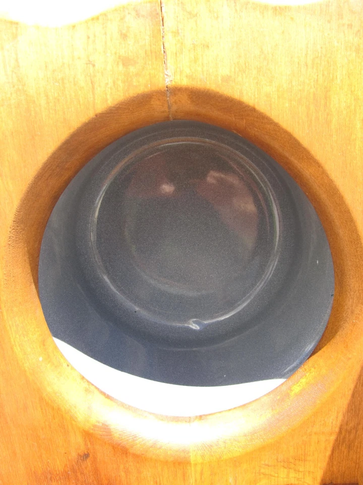 Antigua silla de orinal de madera entrenador de inodoro olla gris de metal Foto 4 de 4