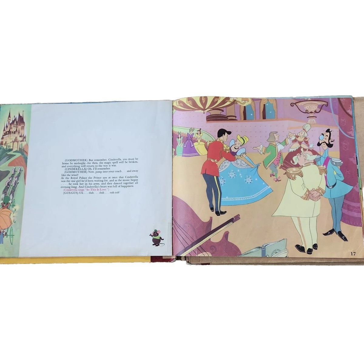 1949 WALT DISNEY'S CINDERELLA (2) RCA RECORDS STORY BOOK