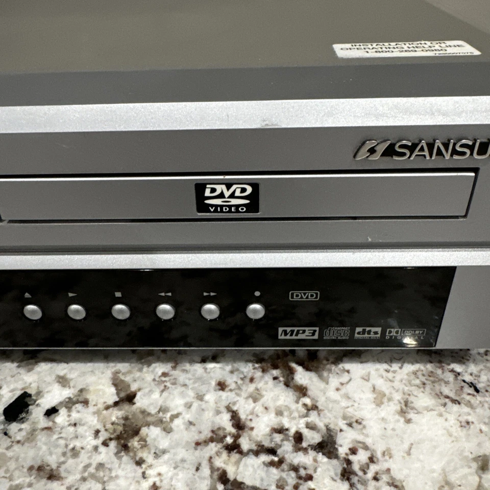 Sansui 4 Head HI-FI VHS/DVD Combo Player Model VRDVD4001 Works Great, No Remote - Image 4 of 4