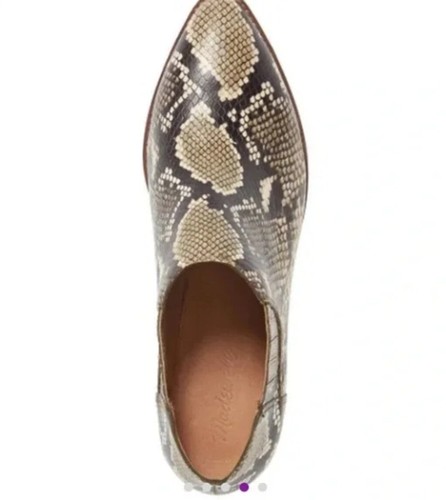 Madewell Sonia Python Snake Print Bootie Multi-Color, SZ 8.5