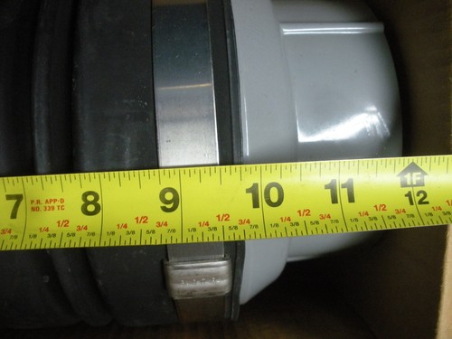 Giunto deflessione espansione PVC 4" XD010NM-TB neoprene sch 40 80 2 disponibili - Foto 3 di 4