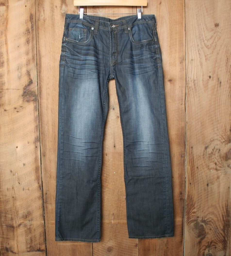 BUFFALO David Bitton for Buckle 'Brady' Straight Leg Blue Jeans 34x34