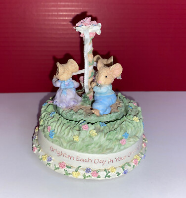 Tiny Talk Sweet Celebration Musicbox Dancer Maypole Mice Music Box Brighten Each