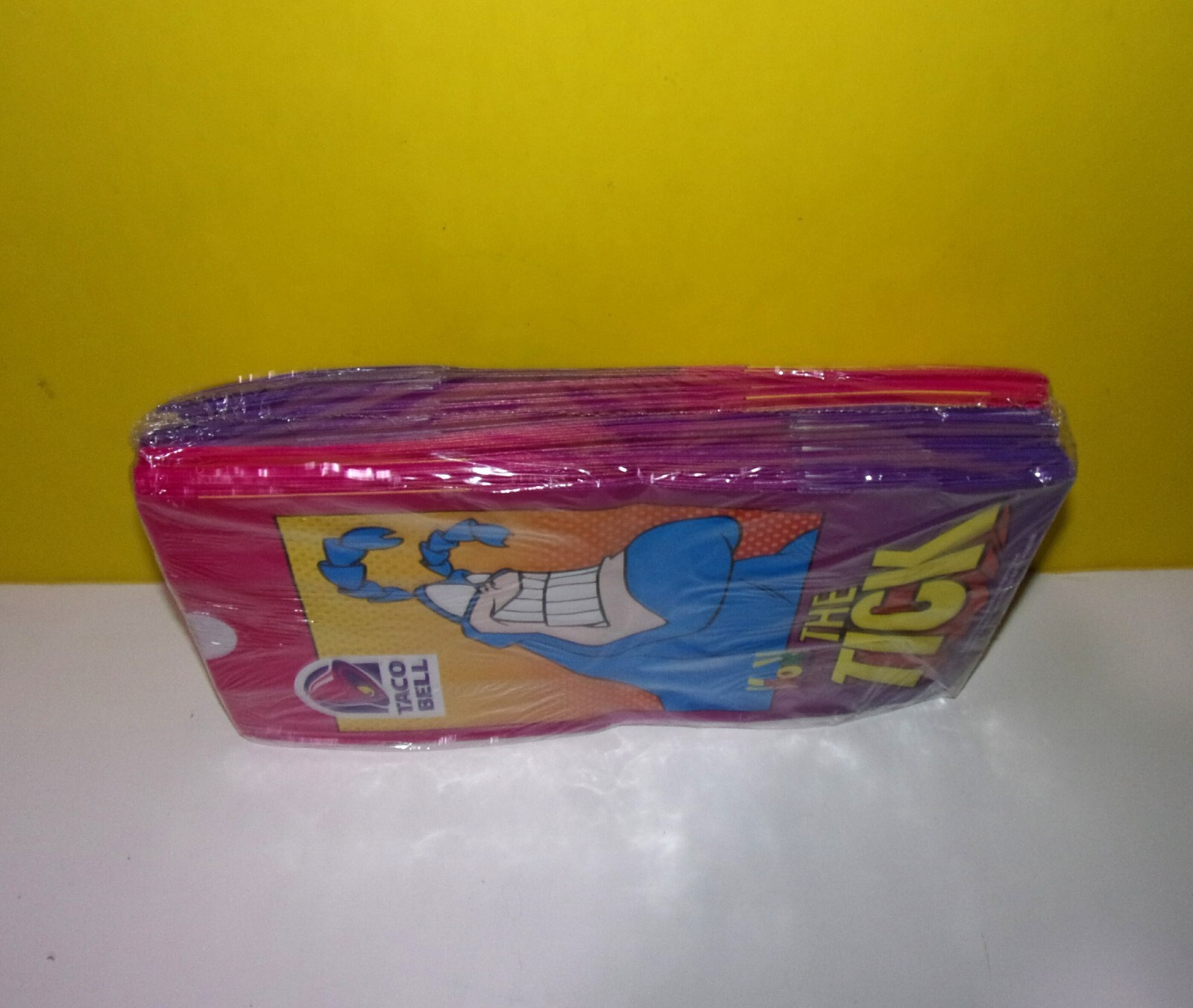 1995 Taco Bell Kids Meal Bags The TICK Sealed Empty Bags For the Store Pack 25?