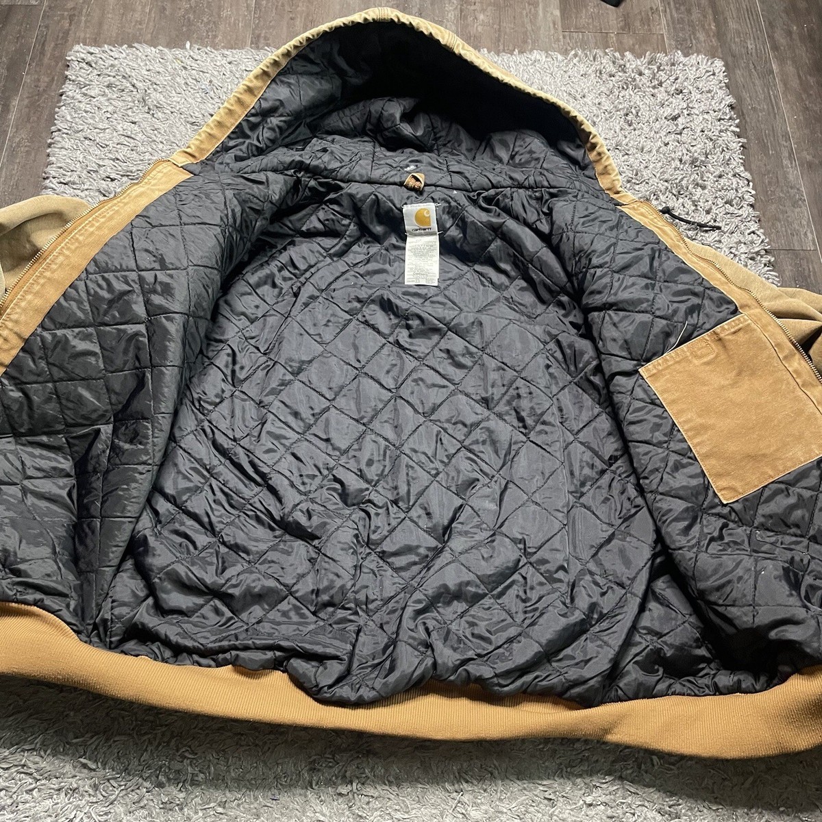 Vintage Carhartt Jacket Mens 2XL XXL Brown Quilt Lined Vintage Carhartt Jacket Mens 2XL XXL Brown Quilt Lined