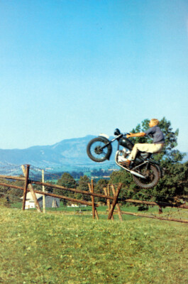 Steve Mcqueen The Great Escape Motorbike Jumping Fence 18x24