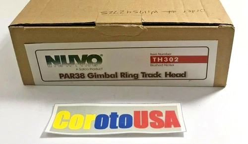 Nuvo Lighting TH302 Gimbal Ring + Track Head PAR38  Brushed Nickel - 1 Light - Picture 2 of 2