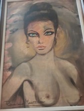 ROMANO MUSSOLINI Quadro Olio Su Tela 50x70, autenticato del barone Adeo Garavini