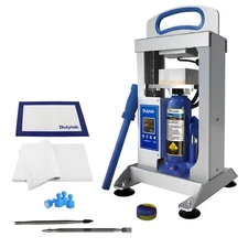 Dulytek DHP5 V5 5 Ton Hydraulic Heat Press, 3 x 4 inch Plates, Dual Heating