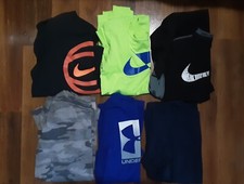 Boys Graphic Tees Tshirt Lot Of 6 - Size L Nike, Under Armour, etc 