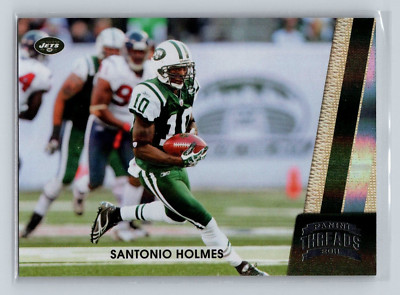 2011 Panini Threads Silver #105 Santonio Holmes New York Jets /250