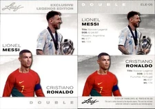 2024 Leaf EXCLUSIVE LEGEND MESSI/RONALDO #ELE-05 SOCCER LEGENDS