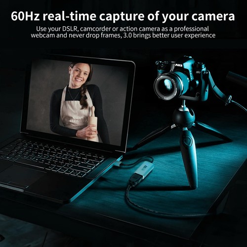 Carte de Capture Vidéo Carte de Capture 4K HDMI vers USB 3.0 1080P HD 60fps ... - Photo 2/7