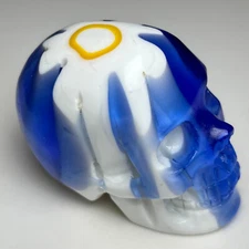 Hand-carved Quartz Mineral Specimen,Glass. Crystal SKULL ,ART Statue .Gift.QT