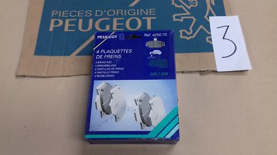 NEW GENUINE PEUGEOT 205 / 309 GIRLING FRONT BRAKE PADS PART NUMBER 4250.70