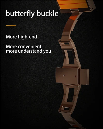 Per Apple Watch Ultra 2/Ultra Cassa Lunetta Acciaio Inox Cinturino Silicone 49mm - Foto 11 di 19