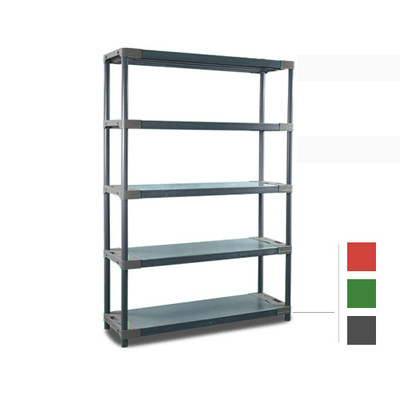 Plastikregal*180x110x46 Steckregal Werkstattregal 5 Fachböden 120-160kg je Boden