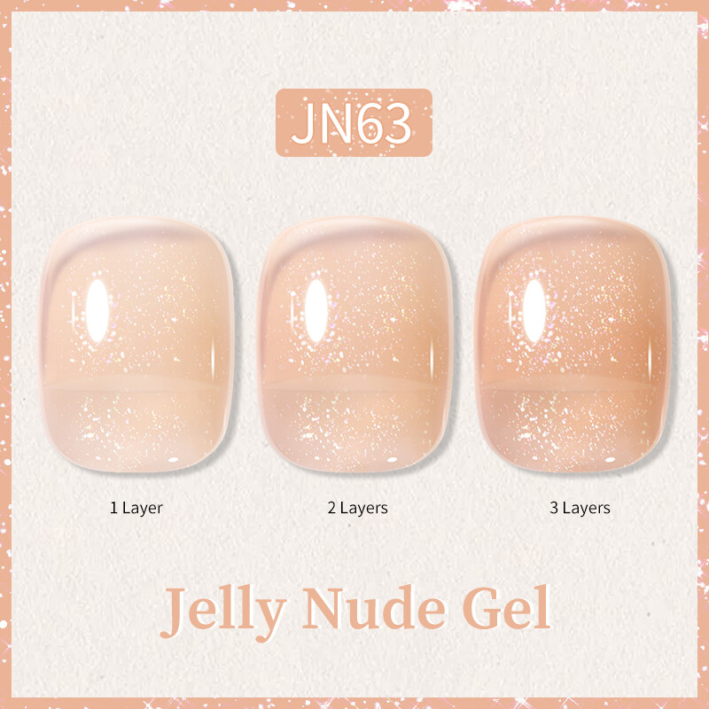 BORN PRETTY Jelly Nude Gel Nagellack 10ml Translucent Soak Off UV Nagellacke - Bild 126 von 157