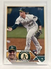 #276 David MacKinnon Rookie Oakland Athletics 2023 Topps Series One Baseball Car