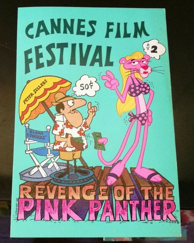 LUSTIGER KARTON 1ERE MONDE RACHE DES ROSA PANTHER PETER VERKÄUFER 1978 - Bild 1 von 2