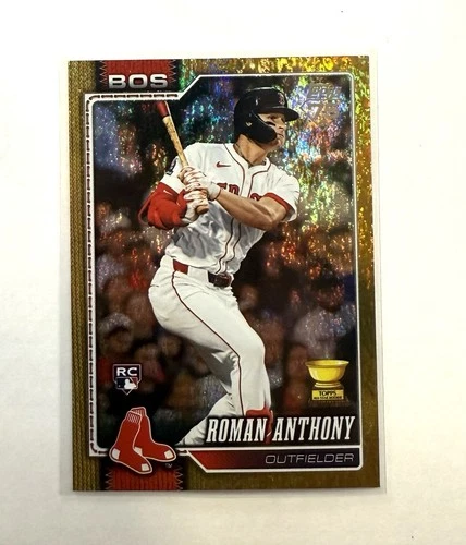 2026 Topps Series 1 Flagship Roman Anthony Rookie Gold Sandglitter RC 04/50