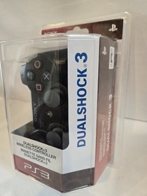 Official Sony PS3 DualShock 3 Wireless Controller Black New Sealed PS3