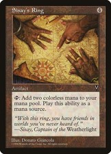 Sisay's Ring NM/M Visions Artifact Mtg Magic English Regular 