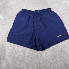 Patagonia Baggies Mens Small Blue Swim Trunks 5" Nylon Mesh Linerless Shorts