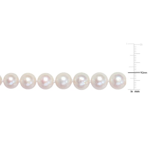 Amour Herren 2er Set 9-9,5 mm Süßwasserzuchtperlen Halskette und Armband - Bild 3 von 5
