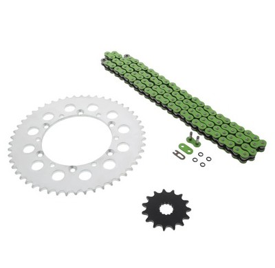 2003-2007 Kawasaki KLX300R 300 R Green O Ring Chain And Sprocket 15/51 114L