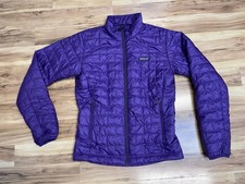 Patagonia Nano Puff Jacket Men s S Purple Quilted Puffer Coat Full Zip 84212