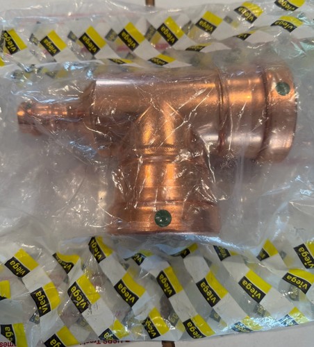 2-1/2” X 3/4” X 2-1/2” 22317 VIEGA ProPress Tee Copper Pipe Press Fitting 0918XL