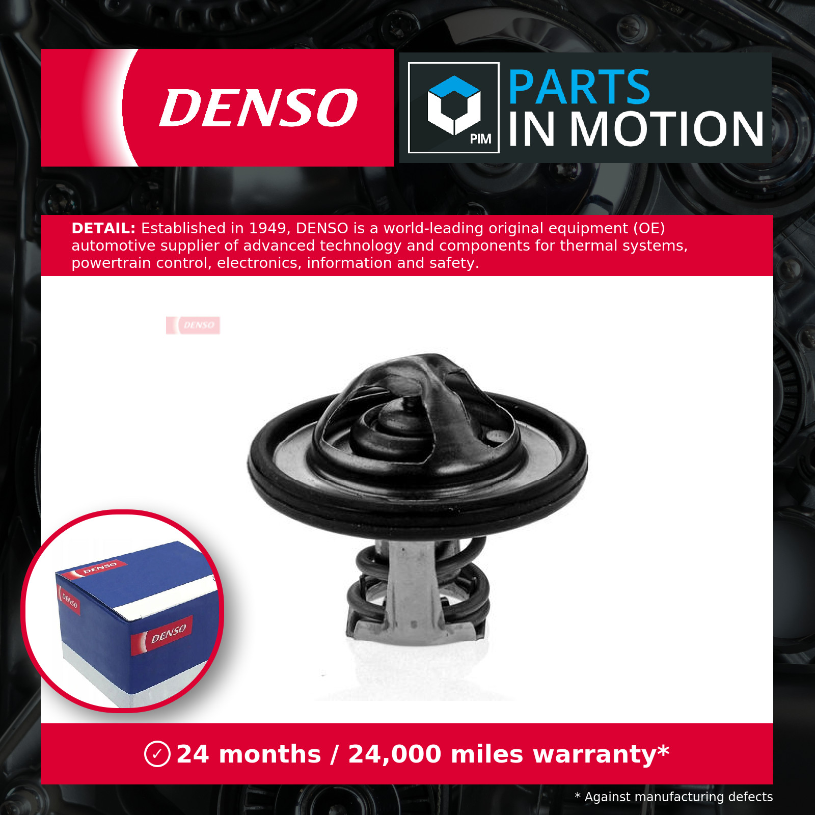 THERMOSTAT COOLANT DTM82531 FOR FORD FXJA/FXJC/FXJB 1.4L 4cyl FUSION - Image 12