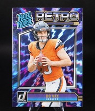 2024 Panini Donruss Rated Rookie Retro Bo Nix #19 Denver Broncos Football